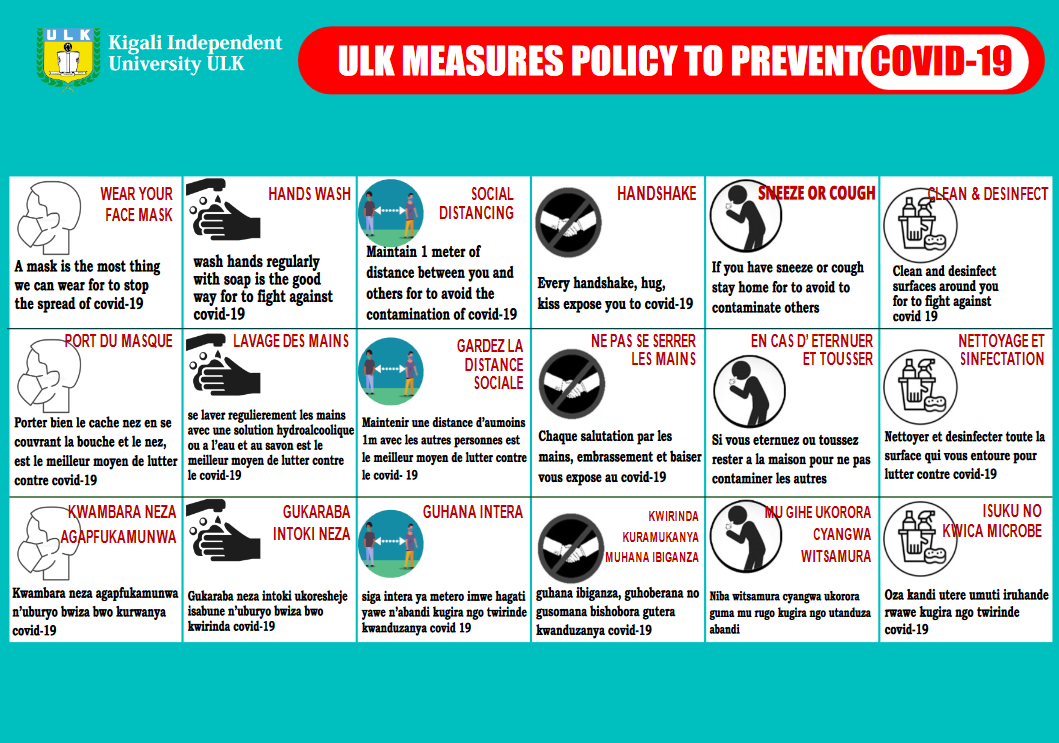 ULK measures to prevent codiv19