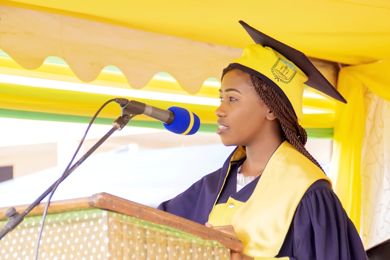 Miss IRAVUGA Dorcas a graduate